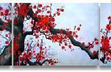 Схема вышивки «сакура триптих»