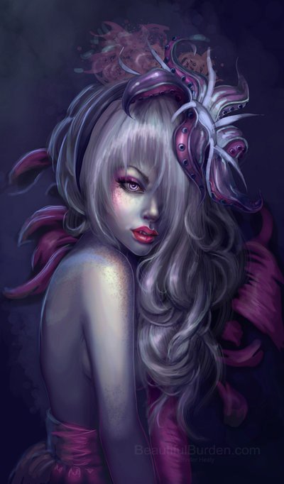 jennifer healy - рисунок, живопись, фентези - оригинал