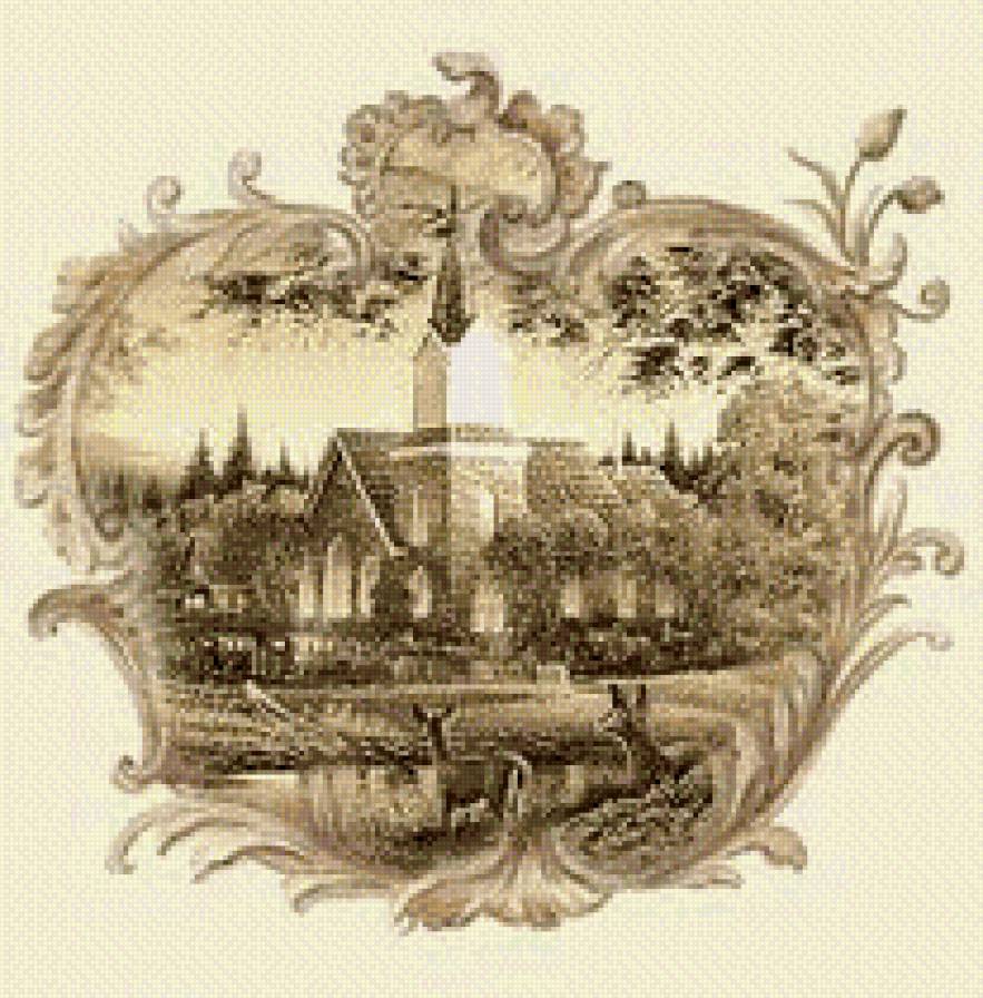 пейзаж - монохром, город, пейзаж - предпросмотр