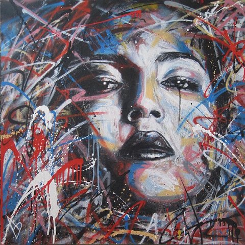 David Walker "Графити" - портрет, рисунок, графити - оригинал