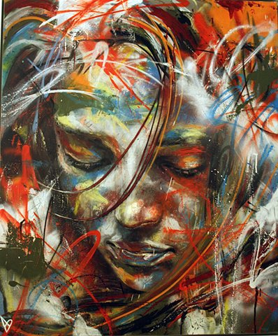 David Walker "Графити" - рисунок, портрет, графити - оригинал