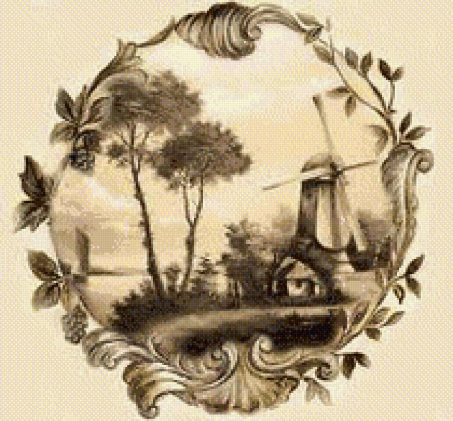 пейзаж - монохром, город, пейзаж - предпросмотр