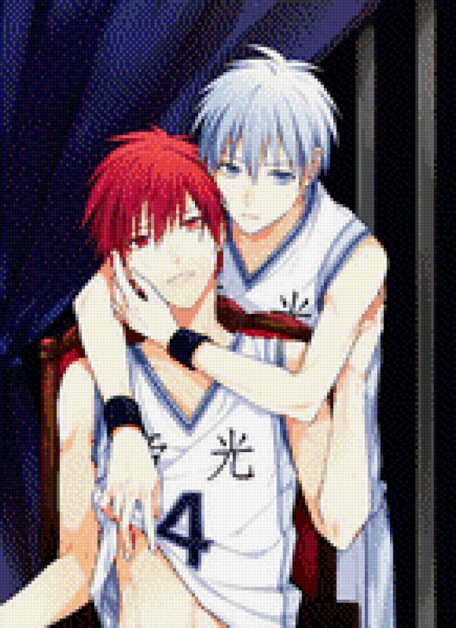 Акаши и Куроко - яой, kuroko no basuke, баскетбол куроко, куроко, акаши - предпросмотр