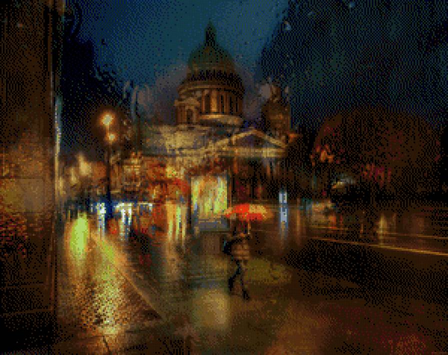 Eduard Gordejew - pejzaz, deszcz - предпросмотр