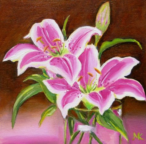 лилии - цветы - оригинал