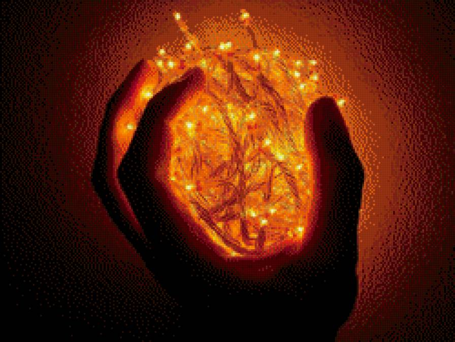 в ладони - свет, чудо, необычное, креатив, рука - предпросмотр