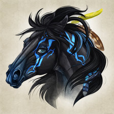 Схема вышивки «Конь»