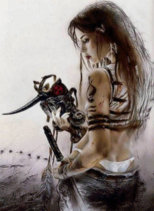 луис ройо 8 - девушка, луис ройо, фентези, амазонка - предпросмотр