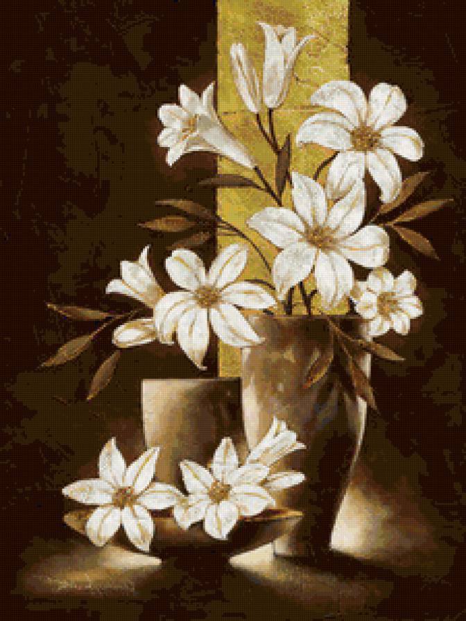 белые цветы - букет, цветы - оригинал