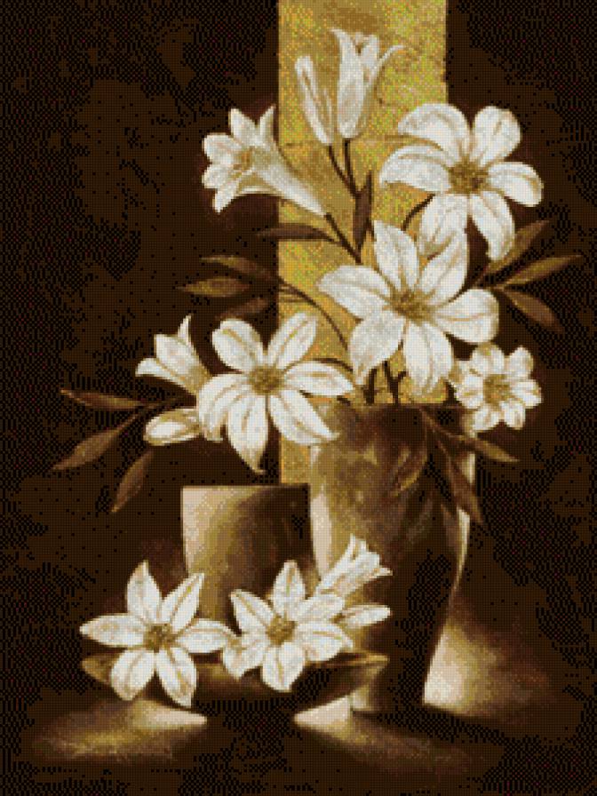 белые цветы - цветы, букет - предпросмотр