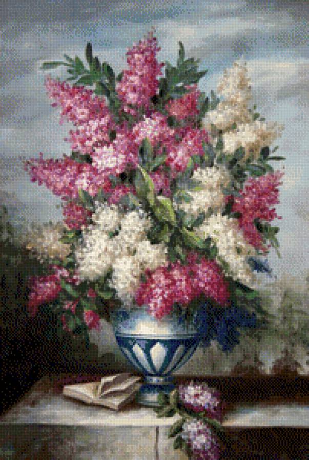 натюрморт сирень - картины, картина, цветы, натюрморт - предпросмотр