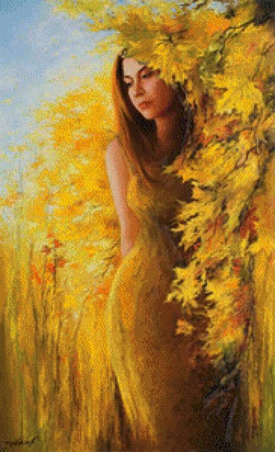 ДЕВУШКА - ОСЕНЬ - предпросмотр