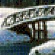 Предпросмотр схемы вышивки «Мост зимой» (№546399)
