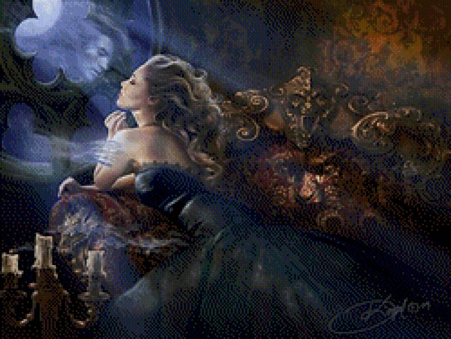 Зефир - девушка, любовь, фэнтези, ветер - предпросмотр