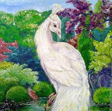 Белый павлин - оригинал