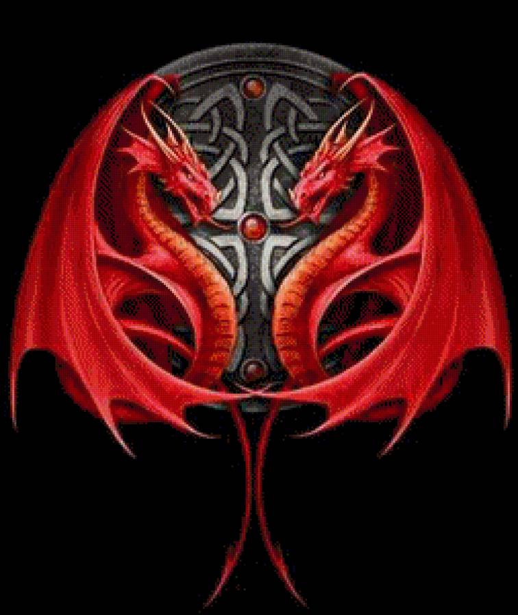 Кельтские узоры - дракон, кельтские узоры - предпросмотр