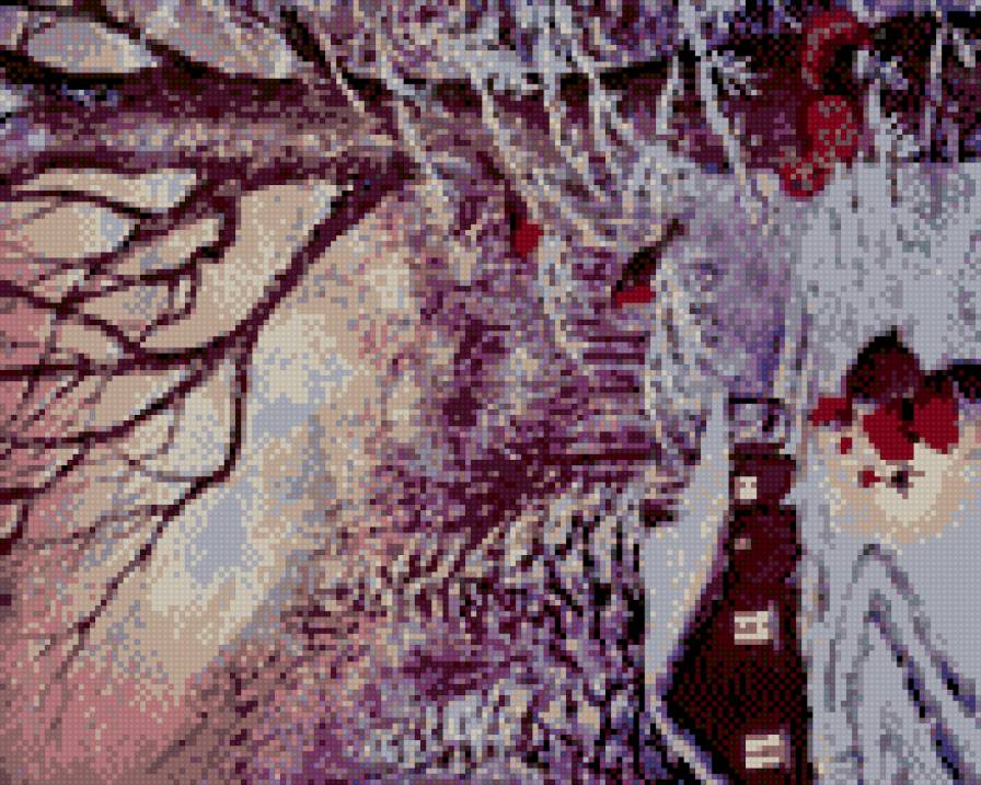 зимняя избушка и снегири - предпросмотр