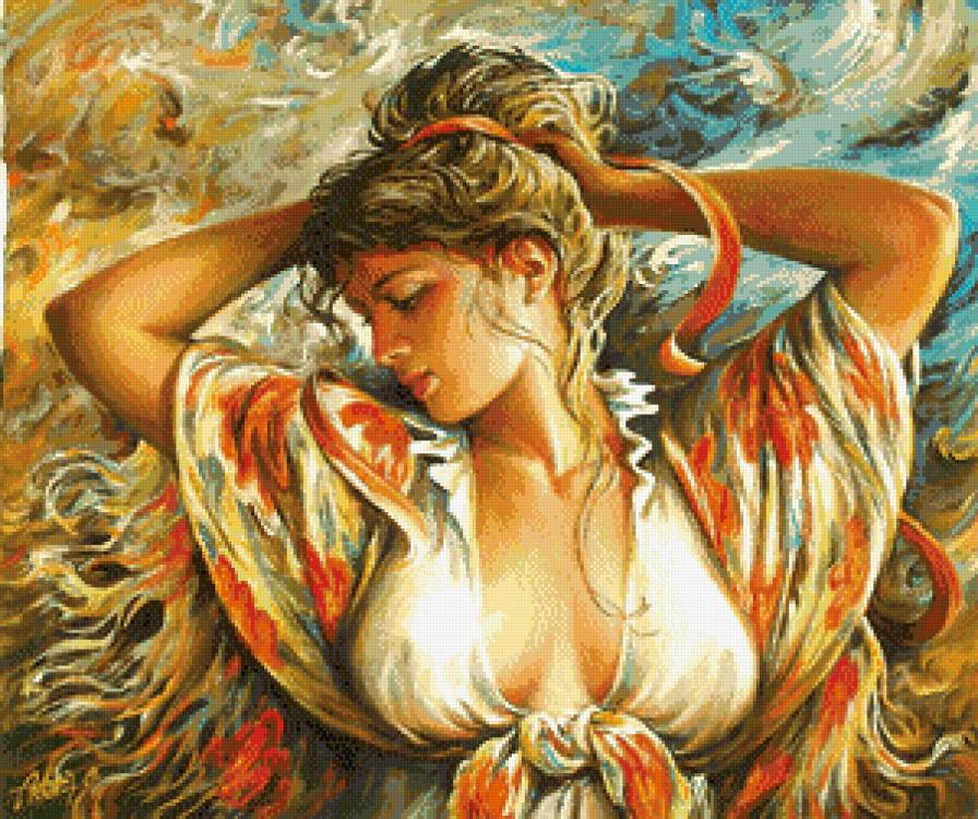 Девушка - красавица, девушка, дама - предпросмотр