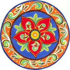 Схема вышивки «круглая подушка 4»