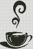 Оригинал схемы вышивки «чашка кофе» (№548722)