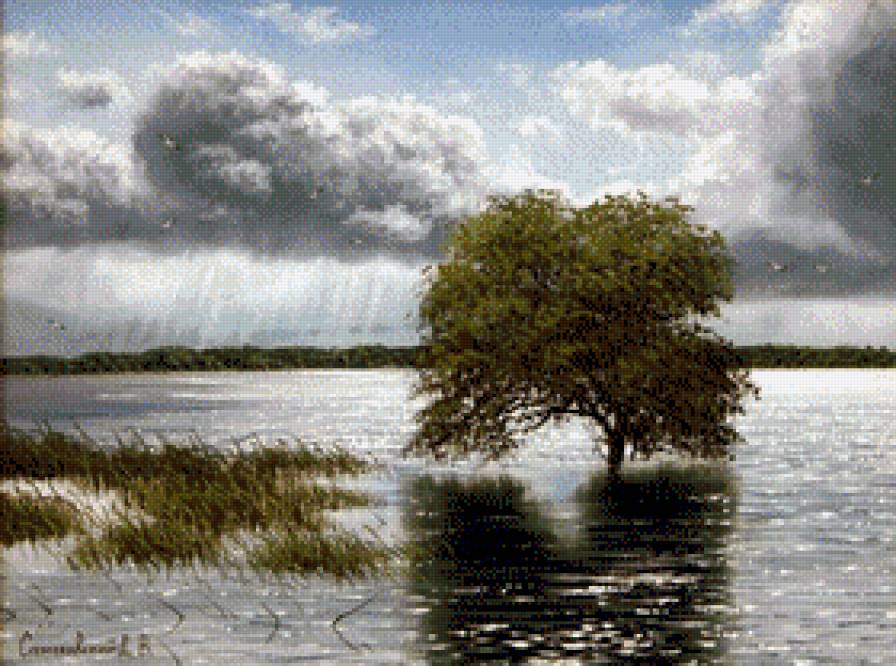 "Deszcz" - pejzaz, ziwopis, deszcz - предпросмотр