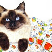 Схема вышивки «Котик3»