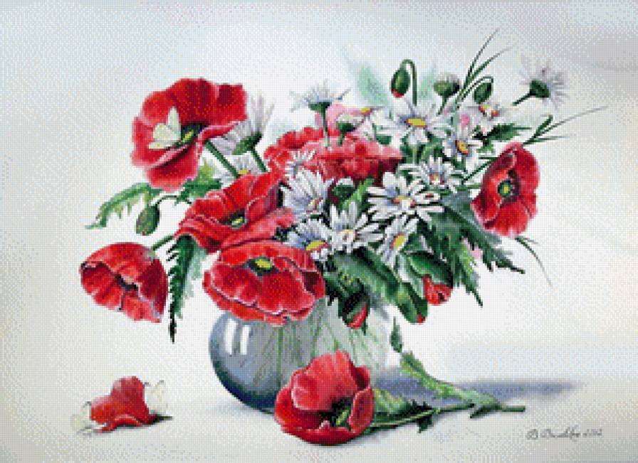 валентина валевская-летняя радость - картина, натюрморт, цветы, картины - предпросмотр