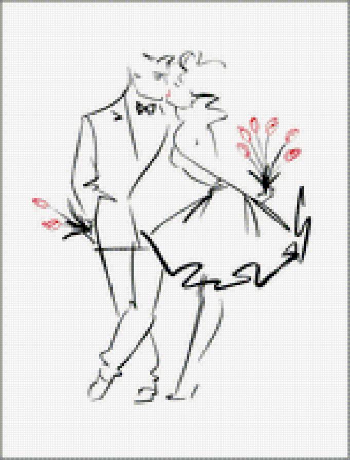 Пара - силуэты - предпросмотр