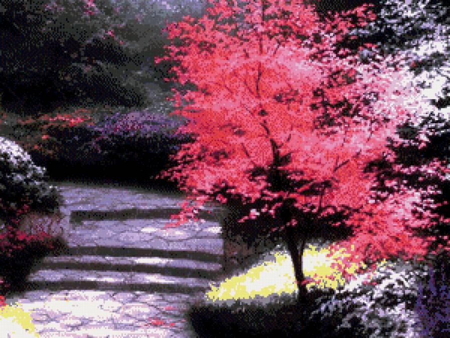 в парке - пейзаж, природа, деревья, парк - предпросмотр