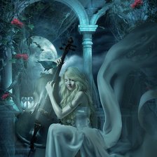 Схема вышивки «мелодия печали»