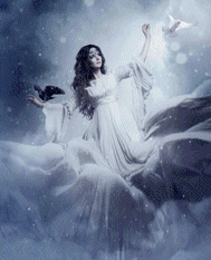 снежная королева - зима, девушка - предпросмотр