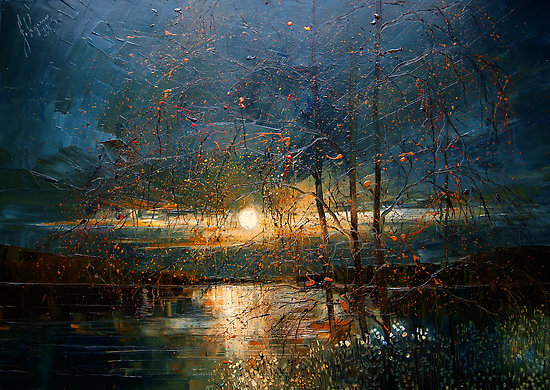 Justyna Kopania-Noc - pejzaz, ziwopis - оригинал