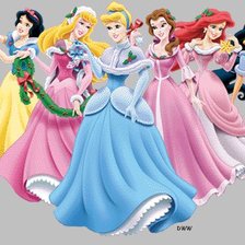 Схема вышивки «Новогодние принцессы»