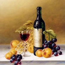 Схема вышивки «Вино с фруктами»