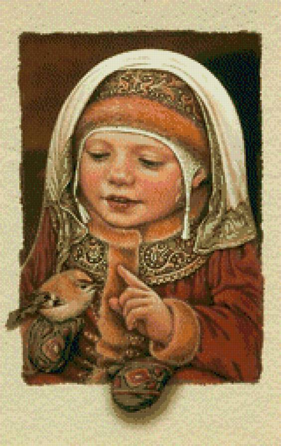 девочка с птицей - птица, детство, радость, ребенок, дети - предпросмотр