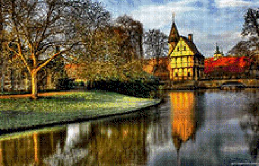 замок осенью - предпросмотр