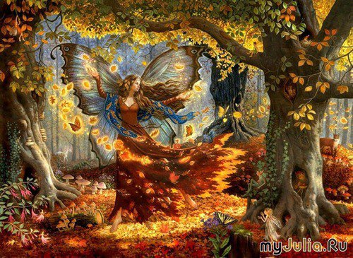 Девушка осень - времена года - оригинал