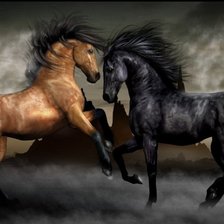 Схема вышивки «лошади»