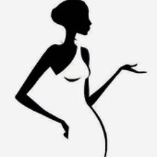 Схема вышивки «Девушка»