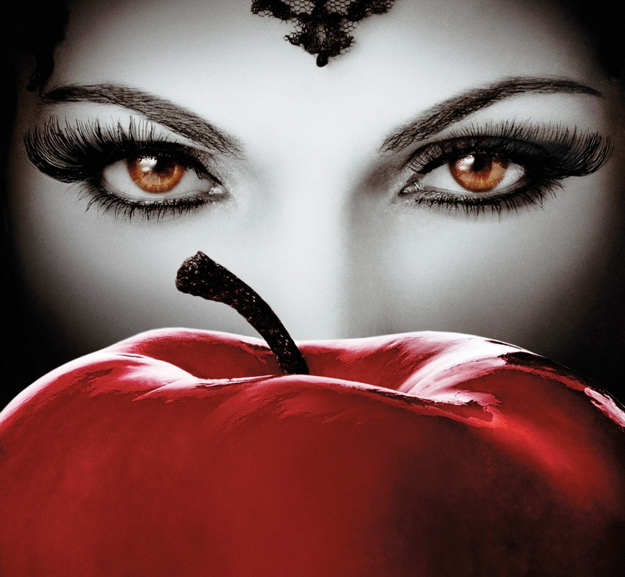 Evil Queen - лана паррия, глаза, яблоко, однажды в сказке, злая королева - оригинал