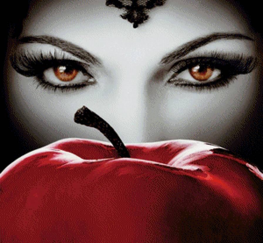 Evil Queen - однажды в сказке, глаза, злая королева, лана паррия, яблоко - предпросмотр