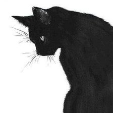 Схема вышивки «кот на подушку»