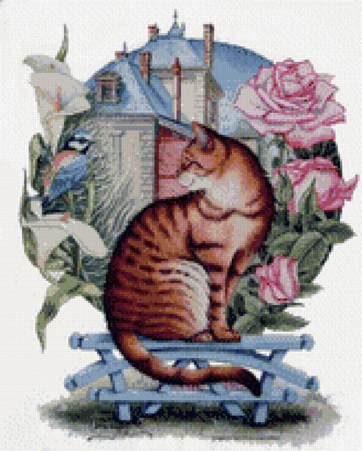 мир кошек - картина, коты, домашние животные, кошки - предпросмотр