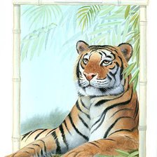 Оригинал схемы вышивки «тигр» (№551354)