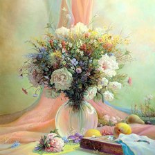 Схема вышивки «нежный букет»