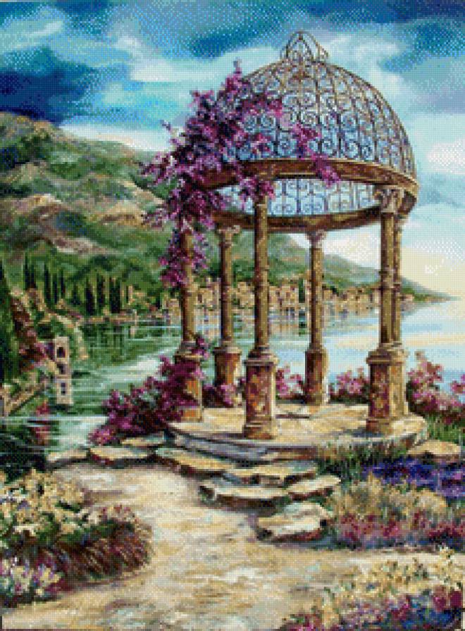 Беседка - картина - предпросмотр