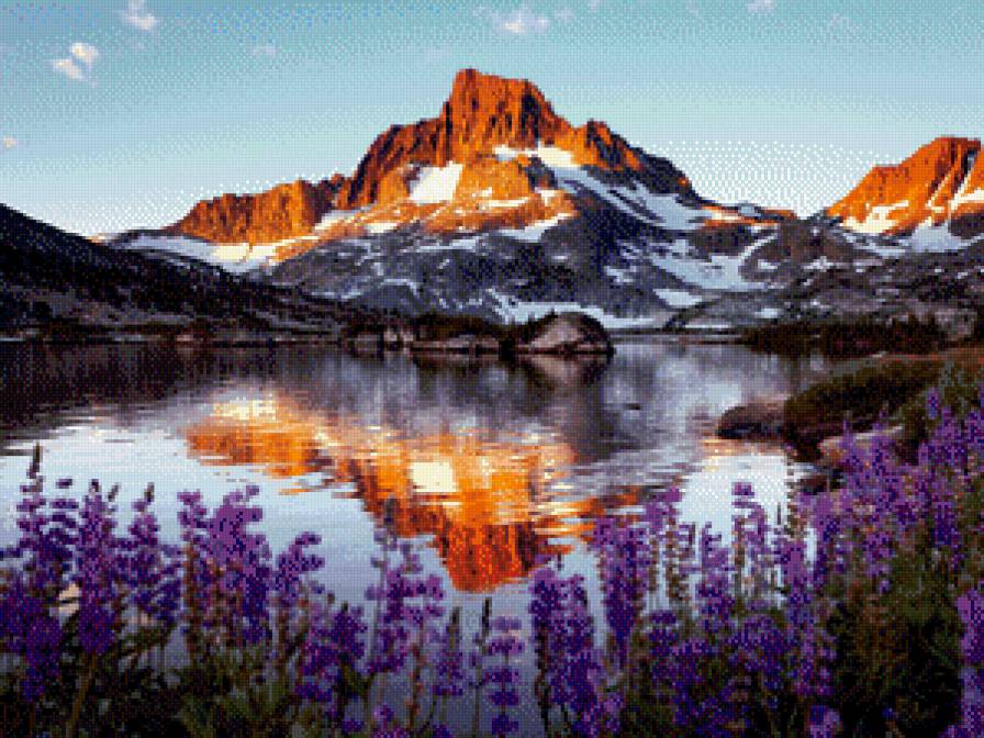 Красота - цветы, горы, природа - предпросмотр