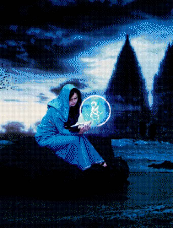 ведьма - девушка, мистика - предпросмотр