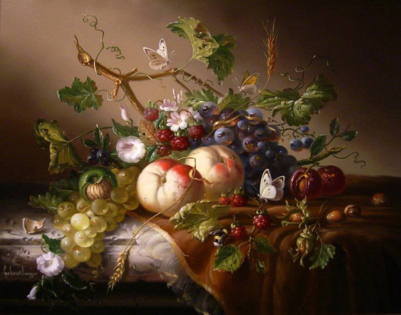 №552472 - цветы, букет, бабочки - оригинал