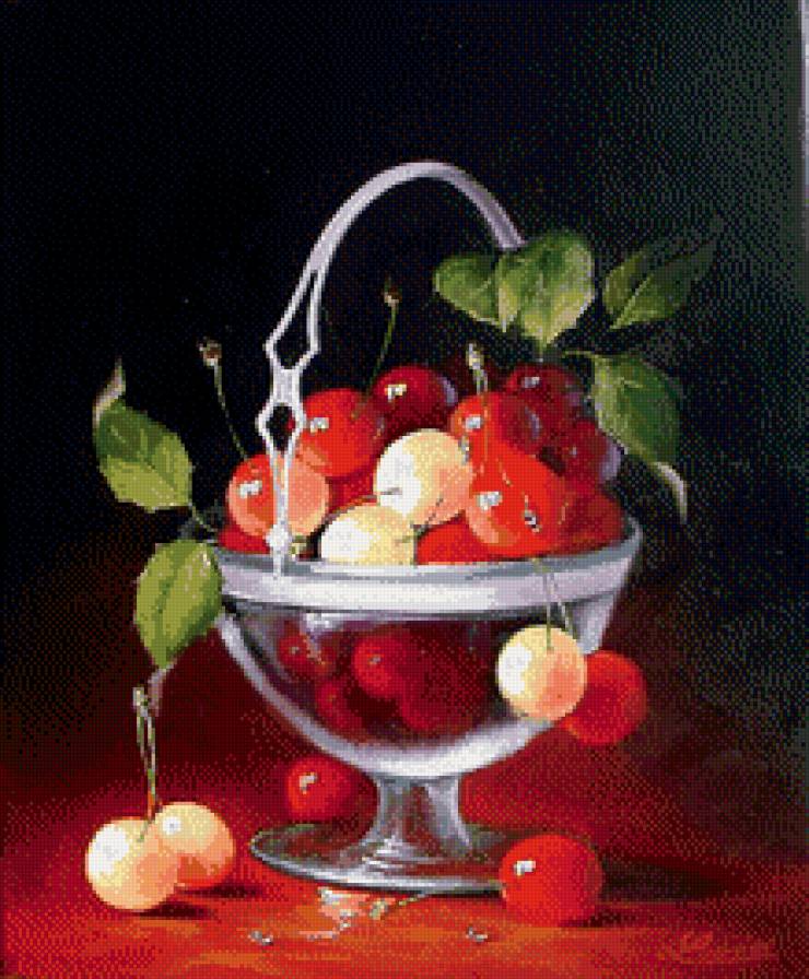 Ягодный натюрморт - натюрморт, ягоды, фрукты - предпросмотр